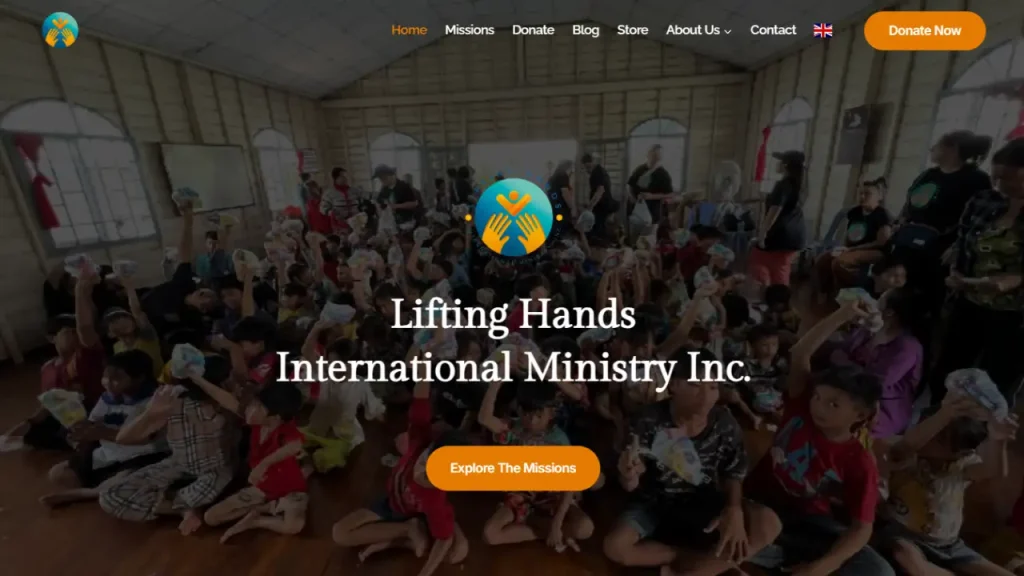 Lifting hands International Ministry - Sitio web diseñado por nosotros: https://liftinghandsinternationalministry.org/