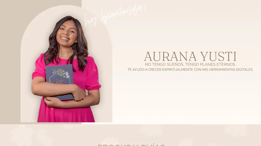 Diseño web de David Salinas para el Sitio oficial de Aurana Yusti https://auriyusti.com/